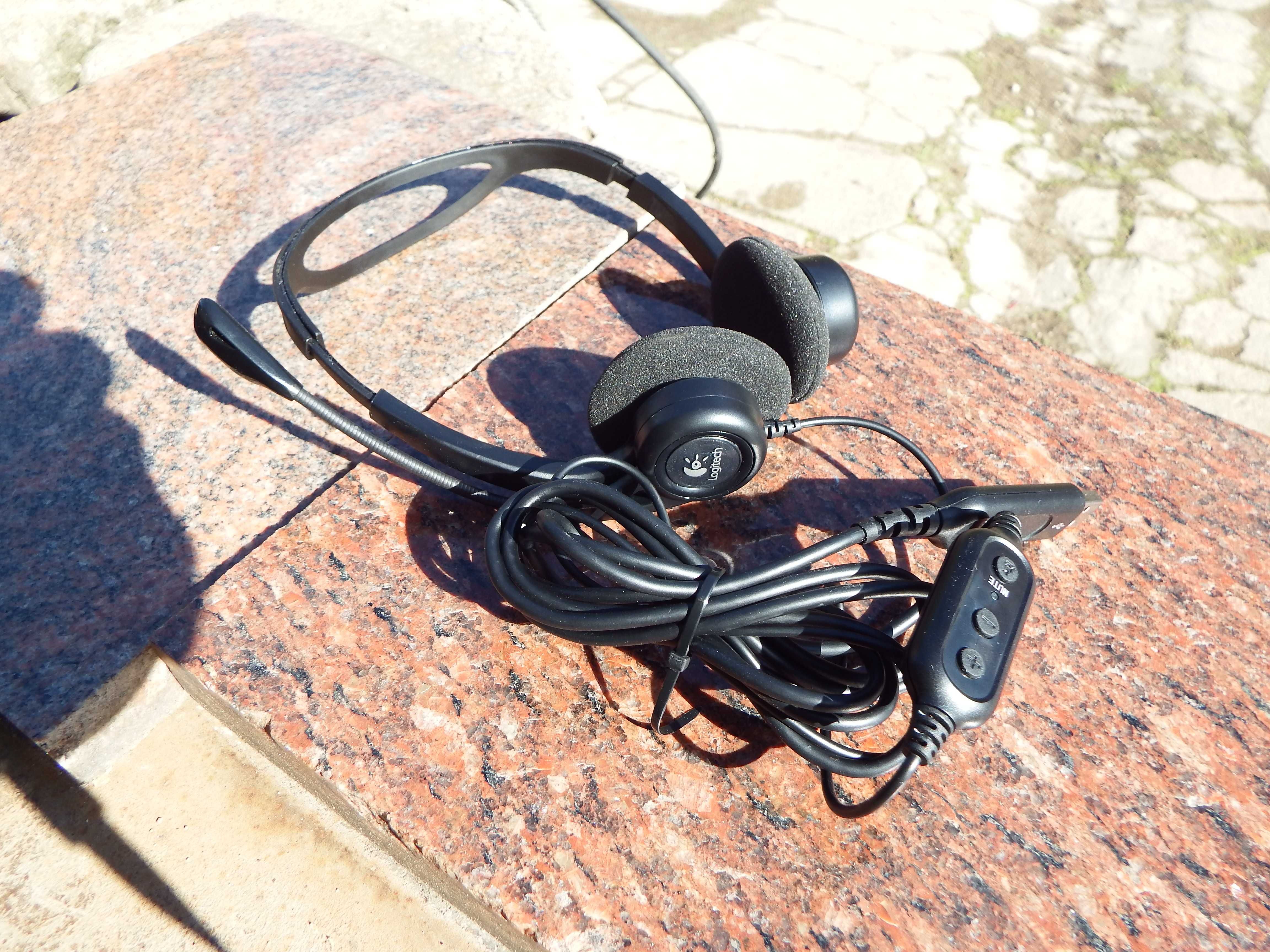 Słuchawki do komputera Logitech PC Headset 960 USB z mikrofonem ,nowe.