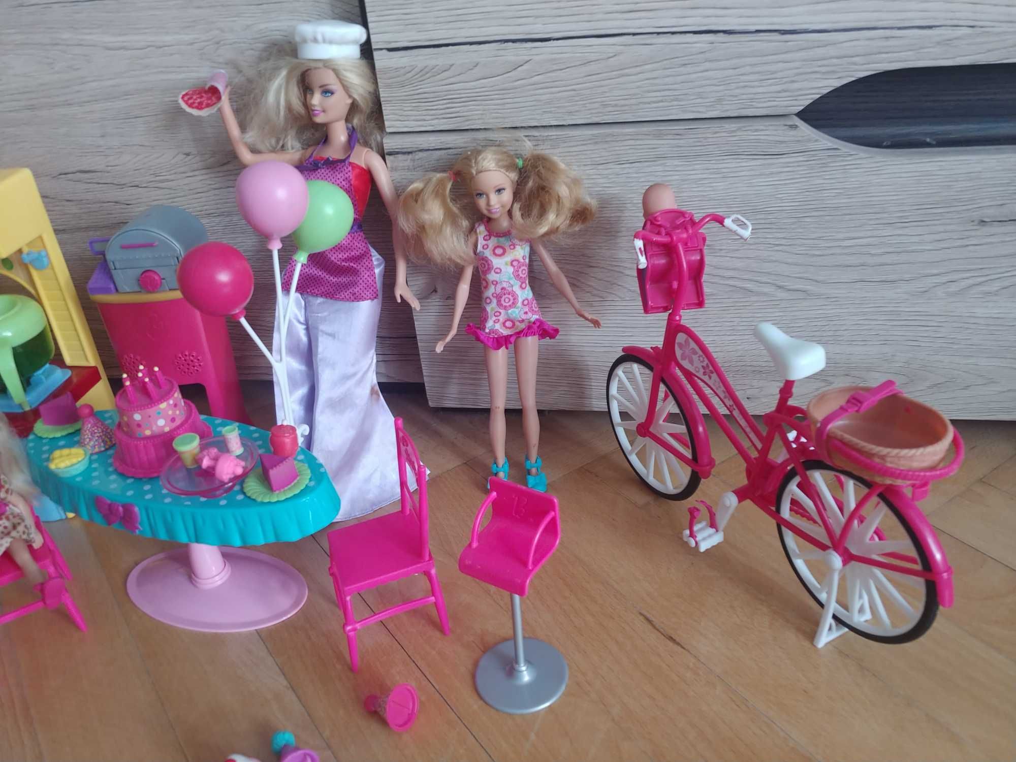 Barbie party dziecko dzieci urodziny pizza kuchnia rower