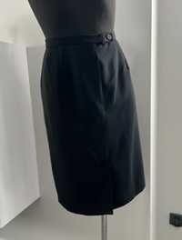 Elegancka czarna spódnica xl 42 praca biuro galowa