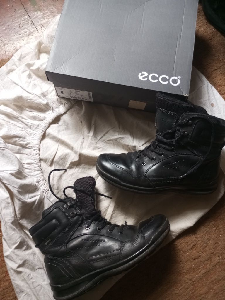 Ботинки мужские трекинговые кожаные ECCO Gore-tex р42 27см оригинал