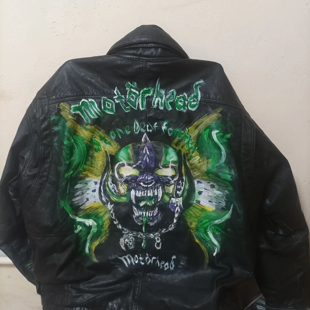 Кастомная рок кожанка Motörhead, косуха, рок, металл