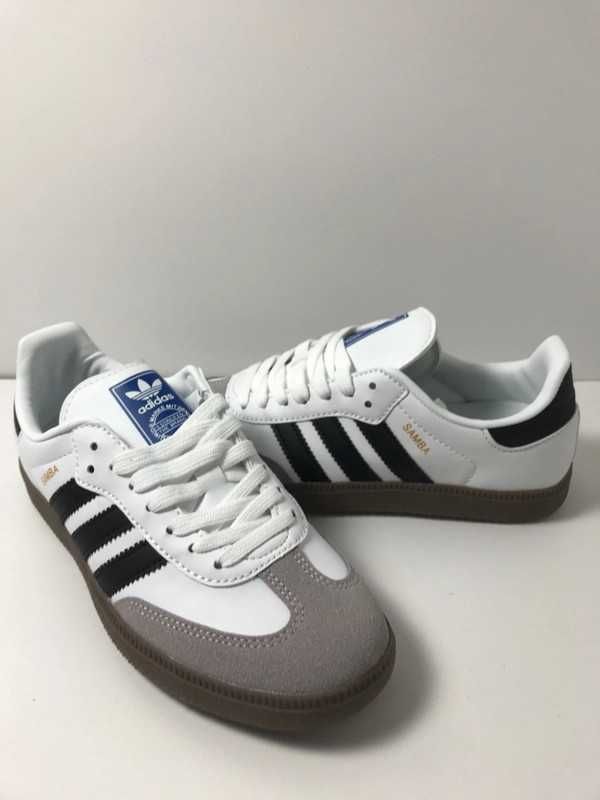 New Buty /Samba og*/ adidas_White-Czarne paski / uniseks/ r.41