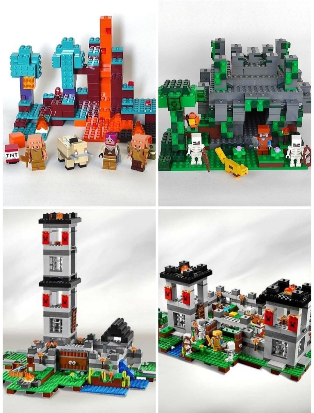 8 НОВИХ Lego Minecraft 21242 21245 21250 21257 21244 майнкрафт ОПИС!