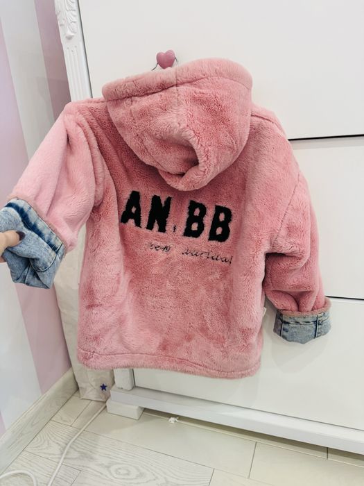 Джинсова утеплена парка, курточка 140