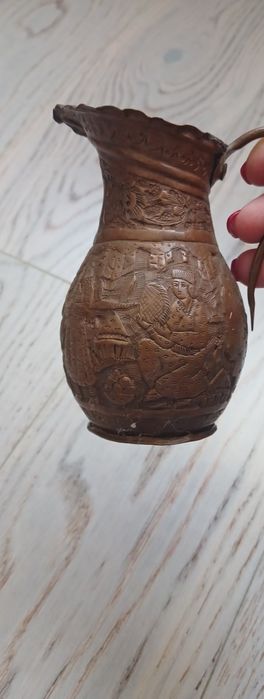Мідний глечик з ручкою
