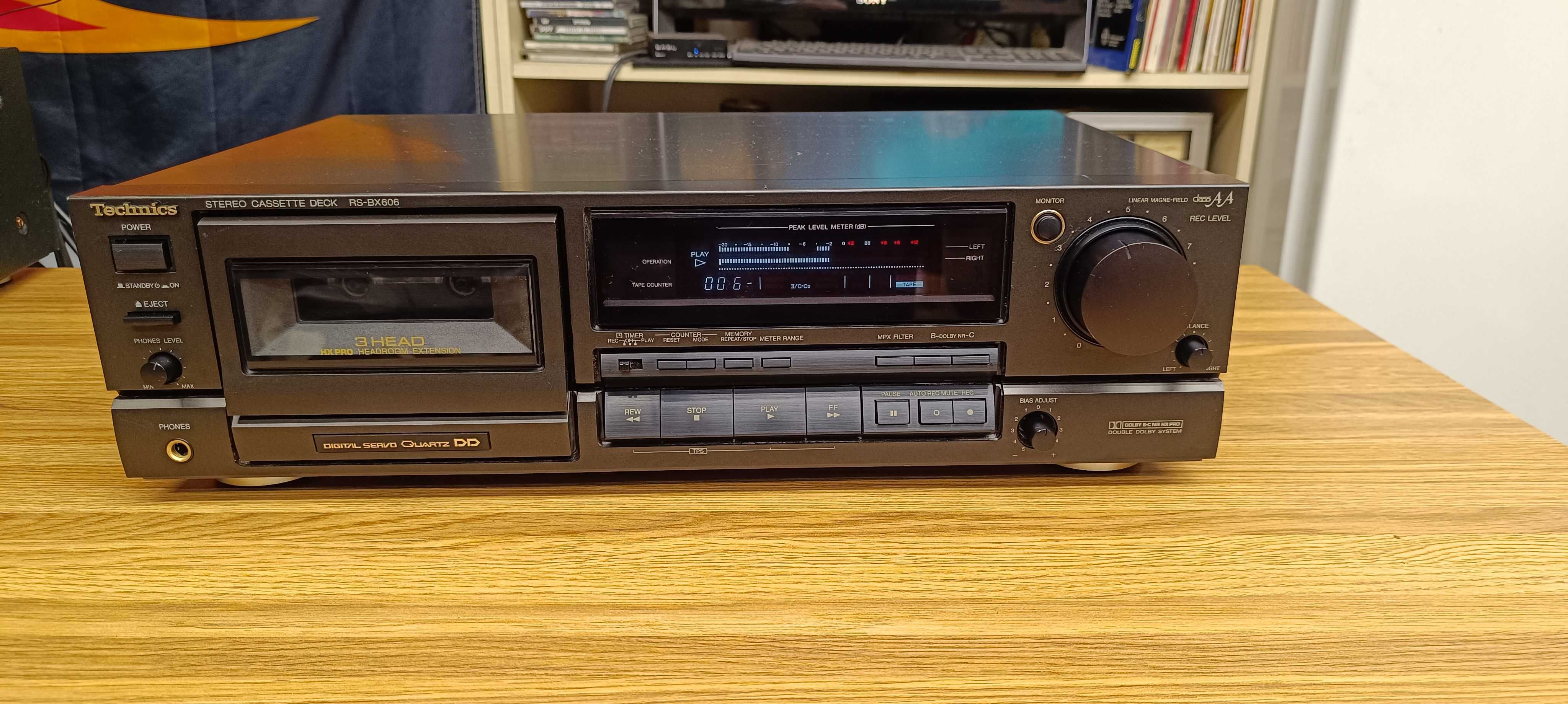 Кассетна дека Technics RS-BX606  (відео роботи !!)