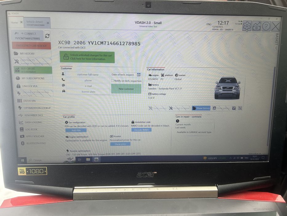 Vida Dice (M32C Full Chips) Оригінальна плата Діагностика Сканер