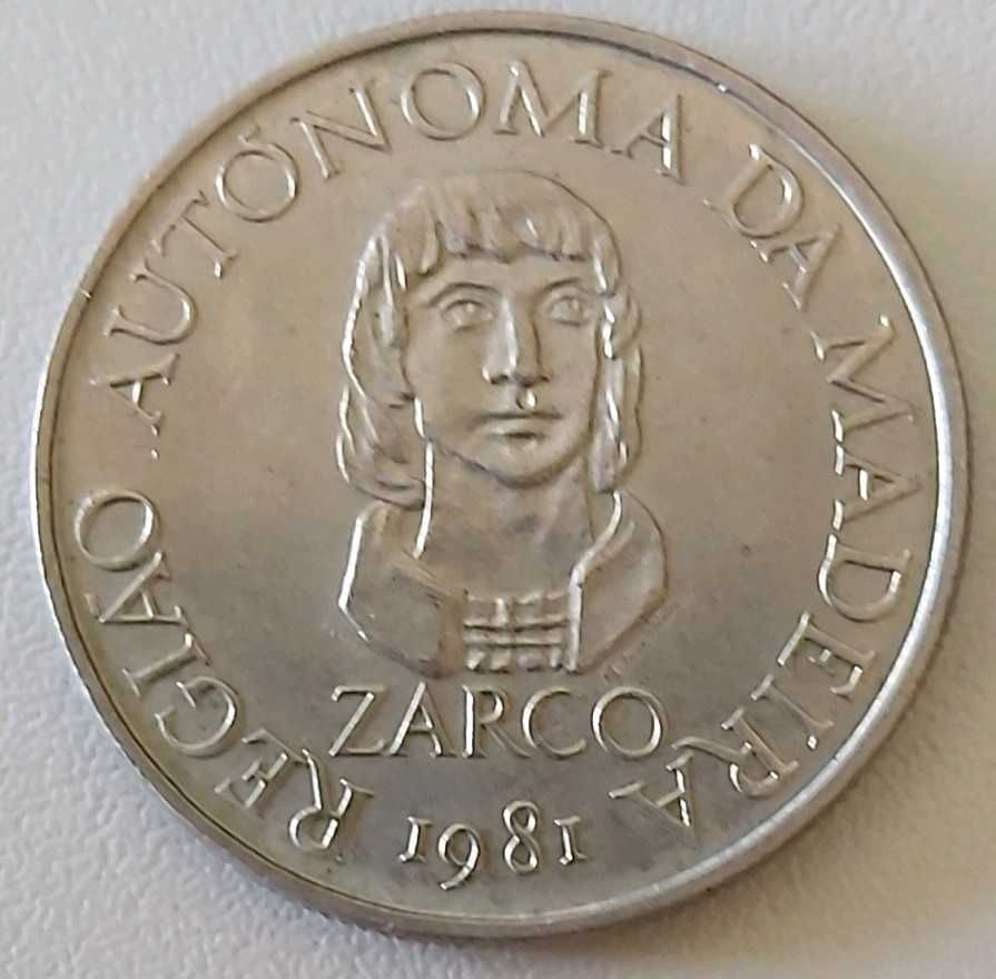 25$00 de 1981 Republica Portuguesa, Região Autónoma Madeira, Zarco