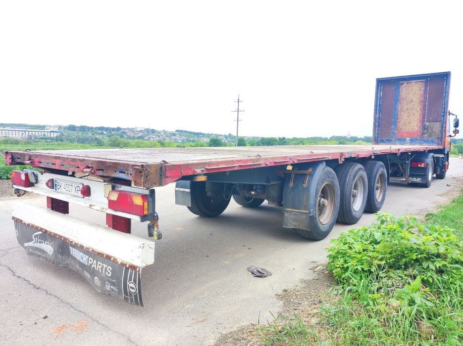 Площадка полуприцеп під солому лісовоз самоскида переобладнання