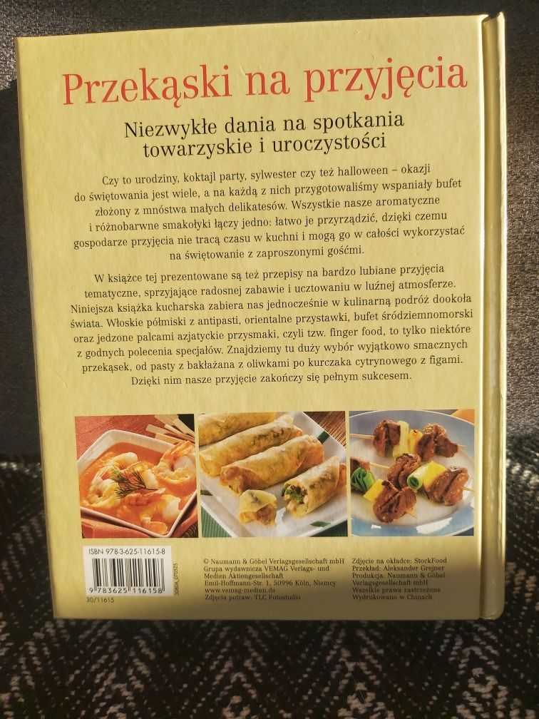 Zestaw 3 nowych  książek  przekąski fingerfood na przyjęcia ,sylwestra