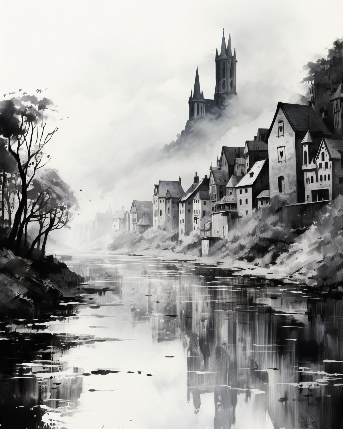 Plakat 40x50cm Mglisty Refleks