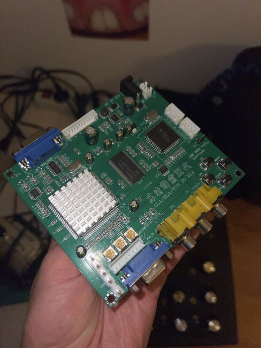 Płytka GBS-8200: Konwerter Wideo VGA \rightarrow Y/C (Analogowy)