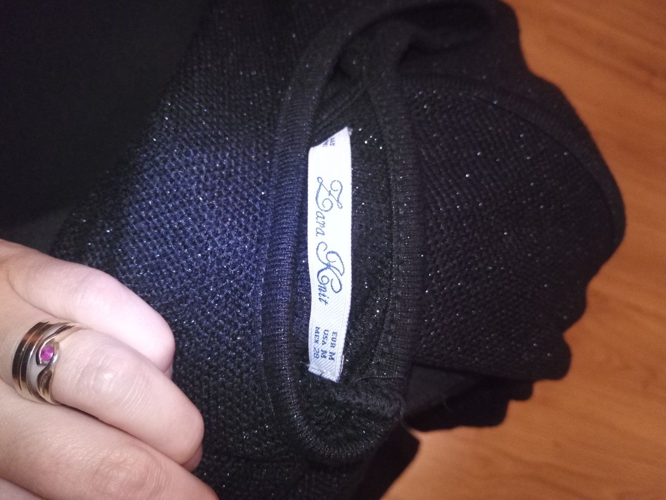 Zara Knit długa suknia odkryte plecy sylwester