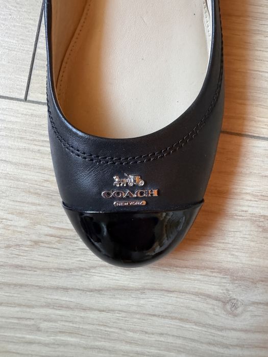 Чорні шкіряні балетки coach оригінал