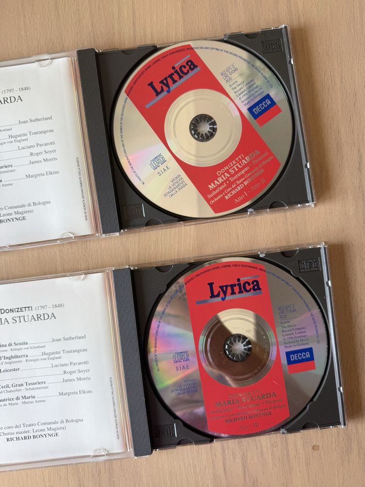 Cd Ópera “Maria Stuarda” de Donizetti