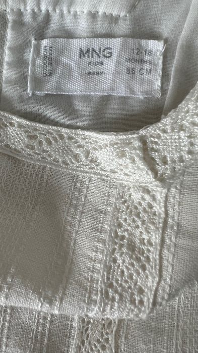 Sukienka biała/do Chrztu rozm 86 Mango