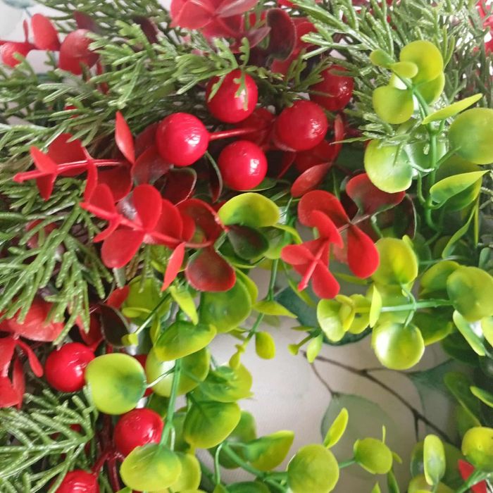 wianek na drzwi świąteczny