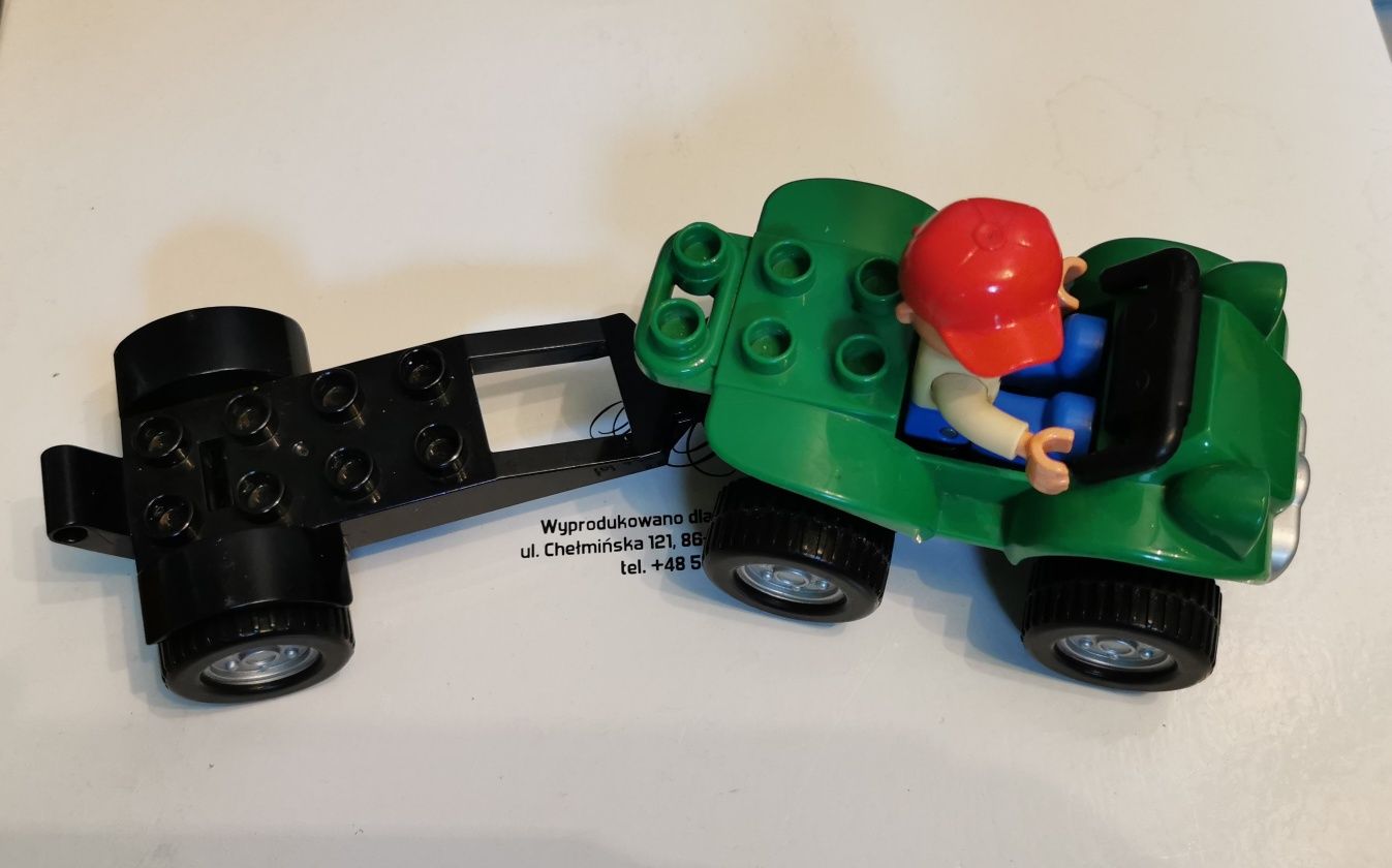 LEGO Duplo quad z przyczepką i kierowca