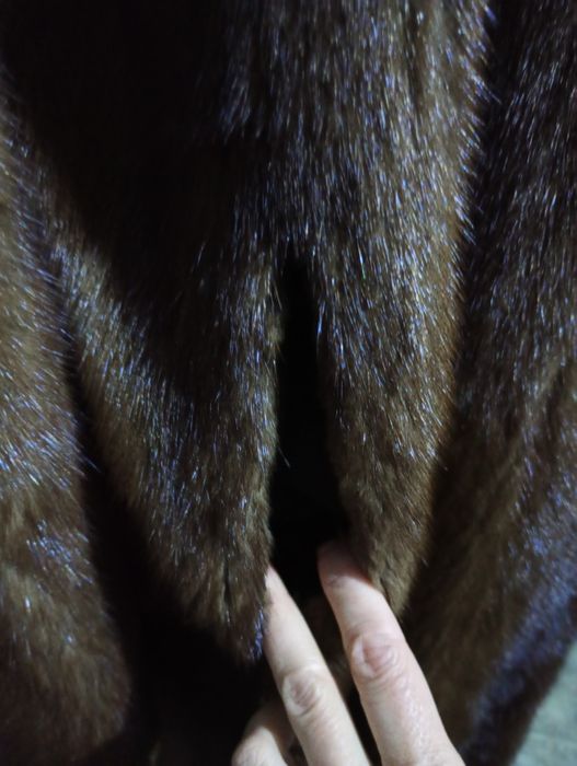 Большой размер. Ог 130см. В пол. Норковая шуба. Манто