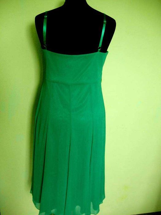 Sukienka - Midi - szyfon- 42 XL biust 96 cm
