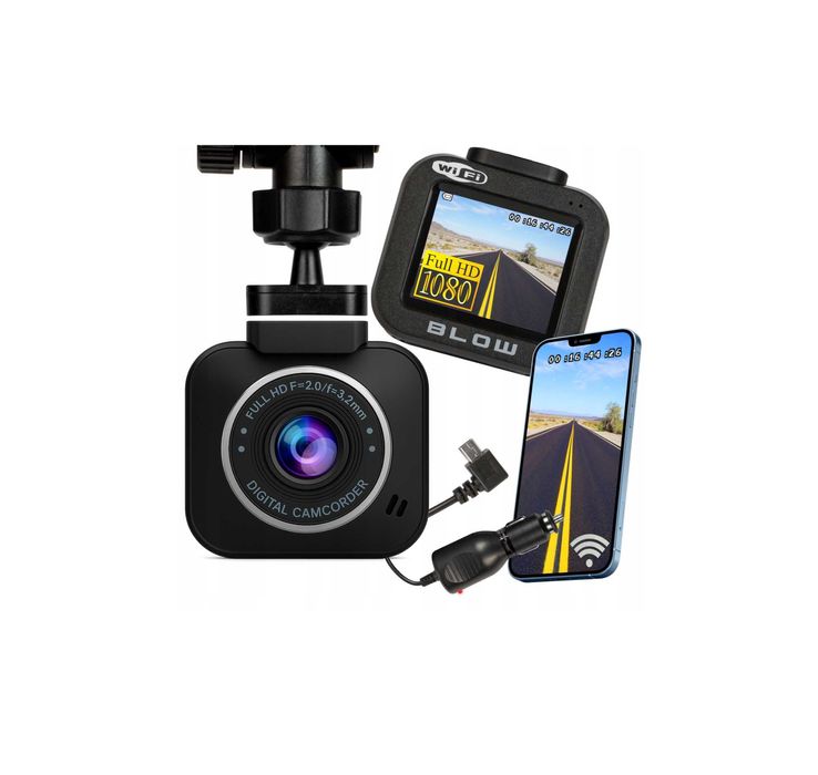 WiFi KAMERA samochodowa FULL HD 1080p GSensor parking wideorejestrator