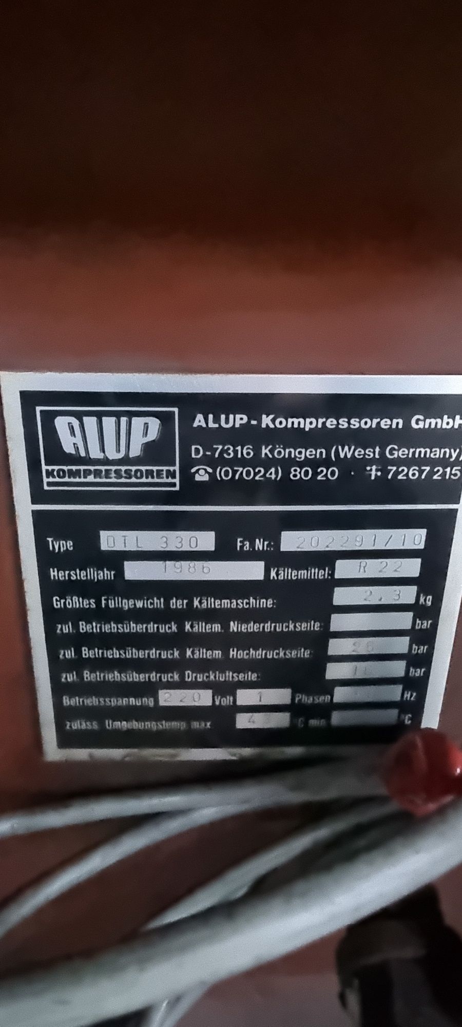 Osuszacz ziębniczy do kompresora Alup DTL 330