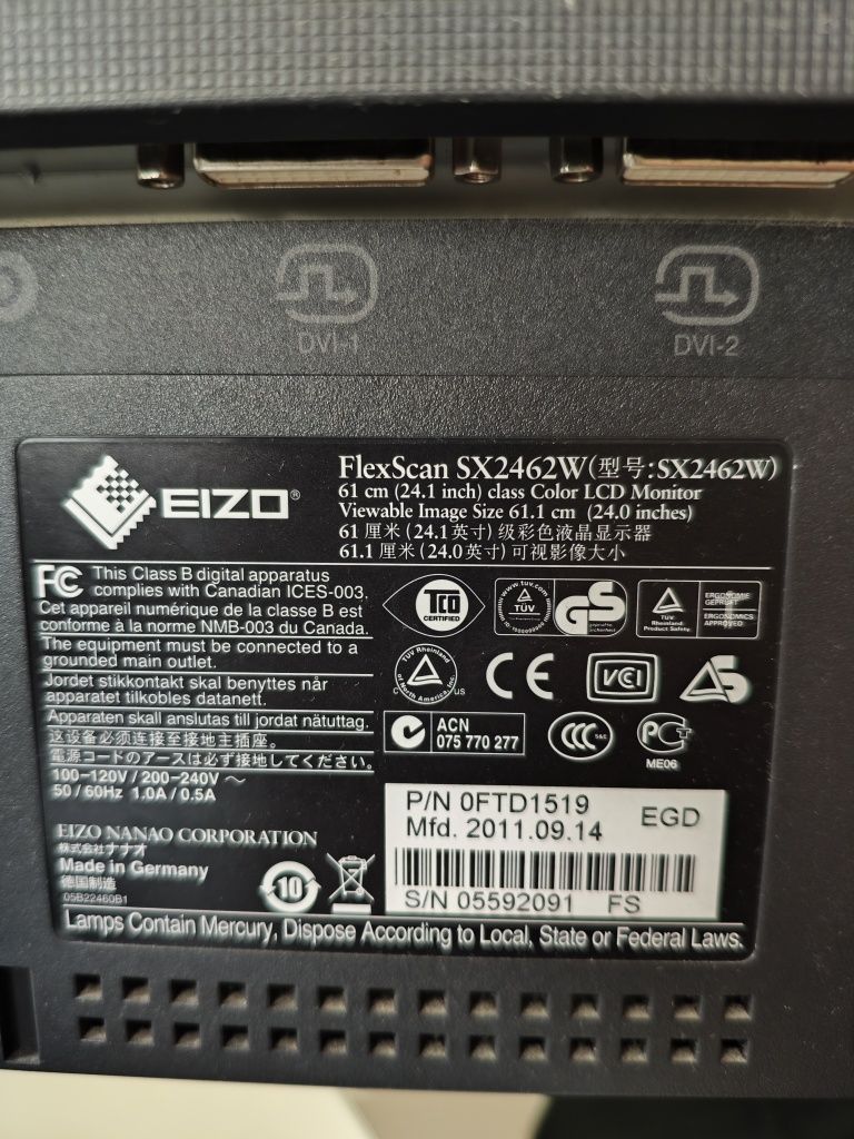 Monitor Eizo Flexscan SX2462W