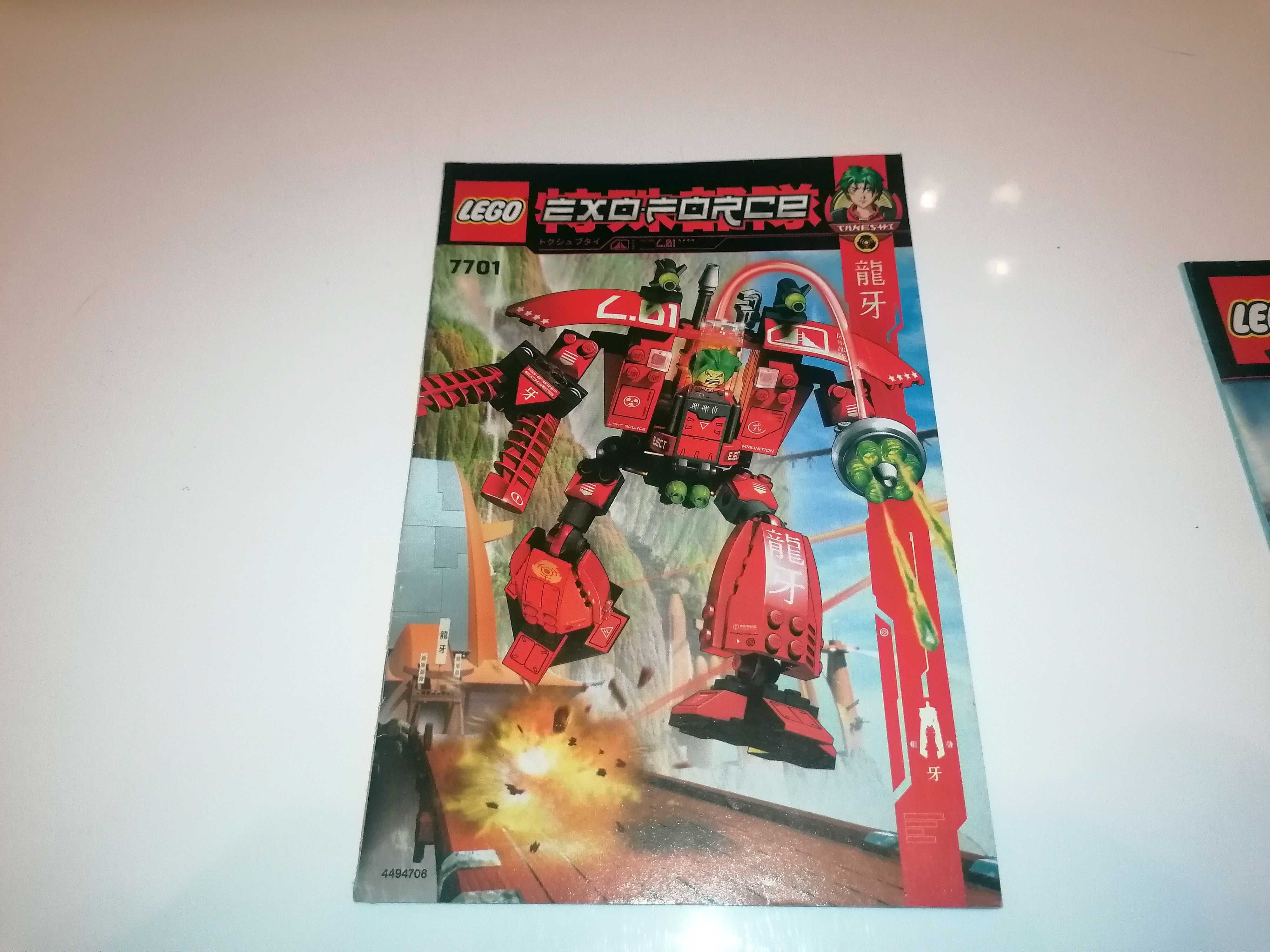 Instrukcja Lego Exo-force 7701 + broszura i naklejki