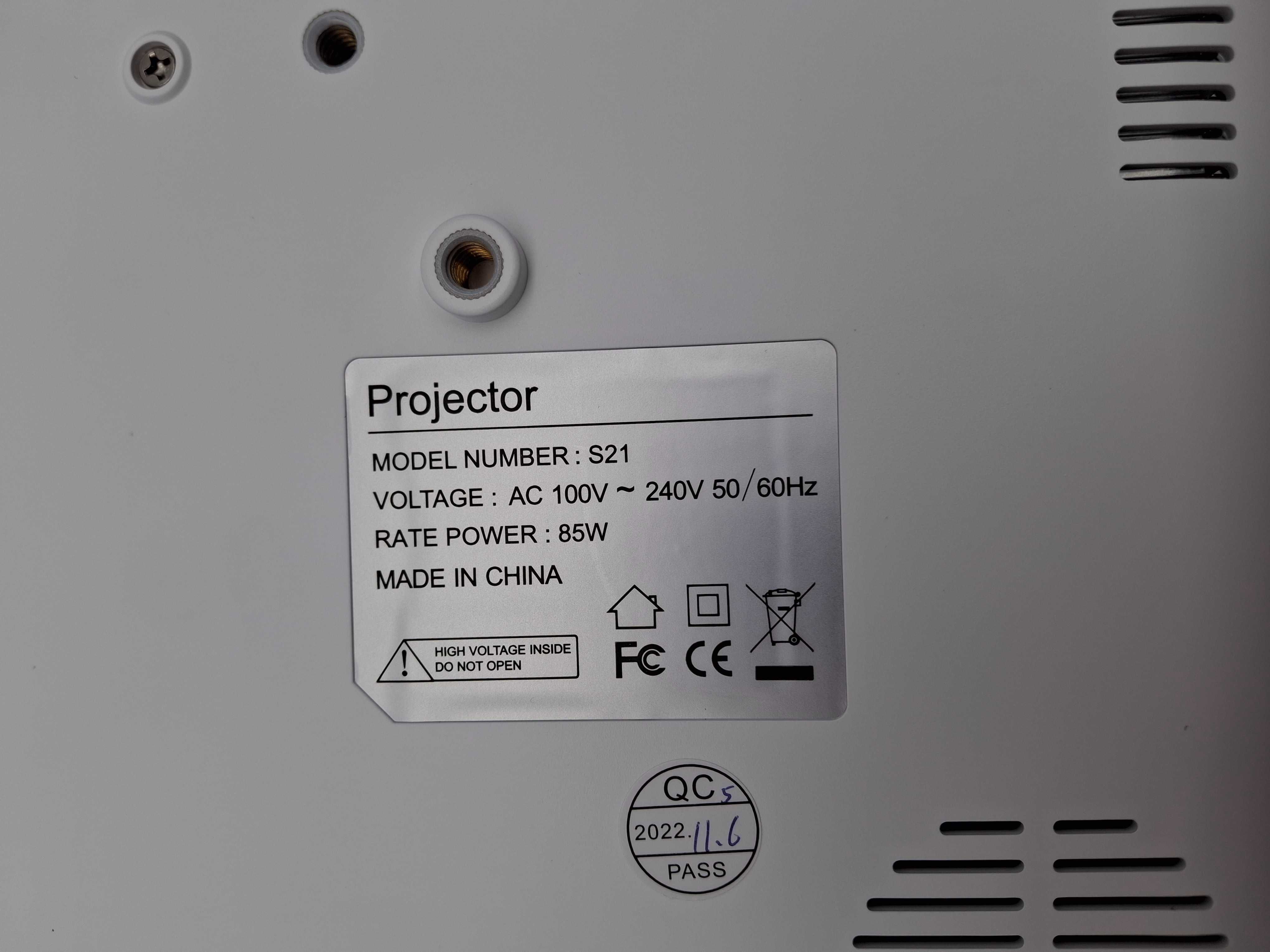 Projektor Full HD 9800 lumenów 1080p 5G WiFi Bluetooth 4K HOJOCOJO S21