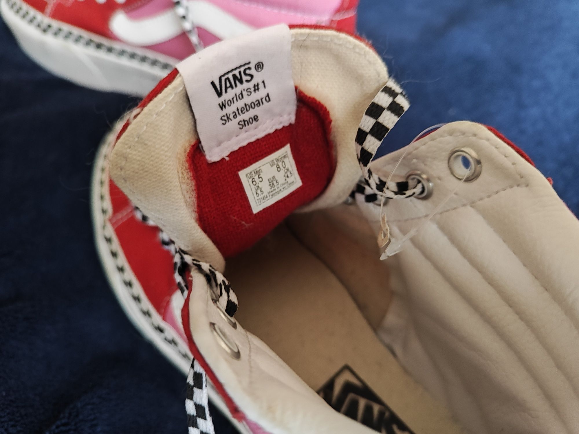 Vans высокие кеды(новые)