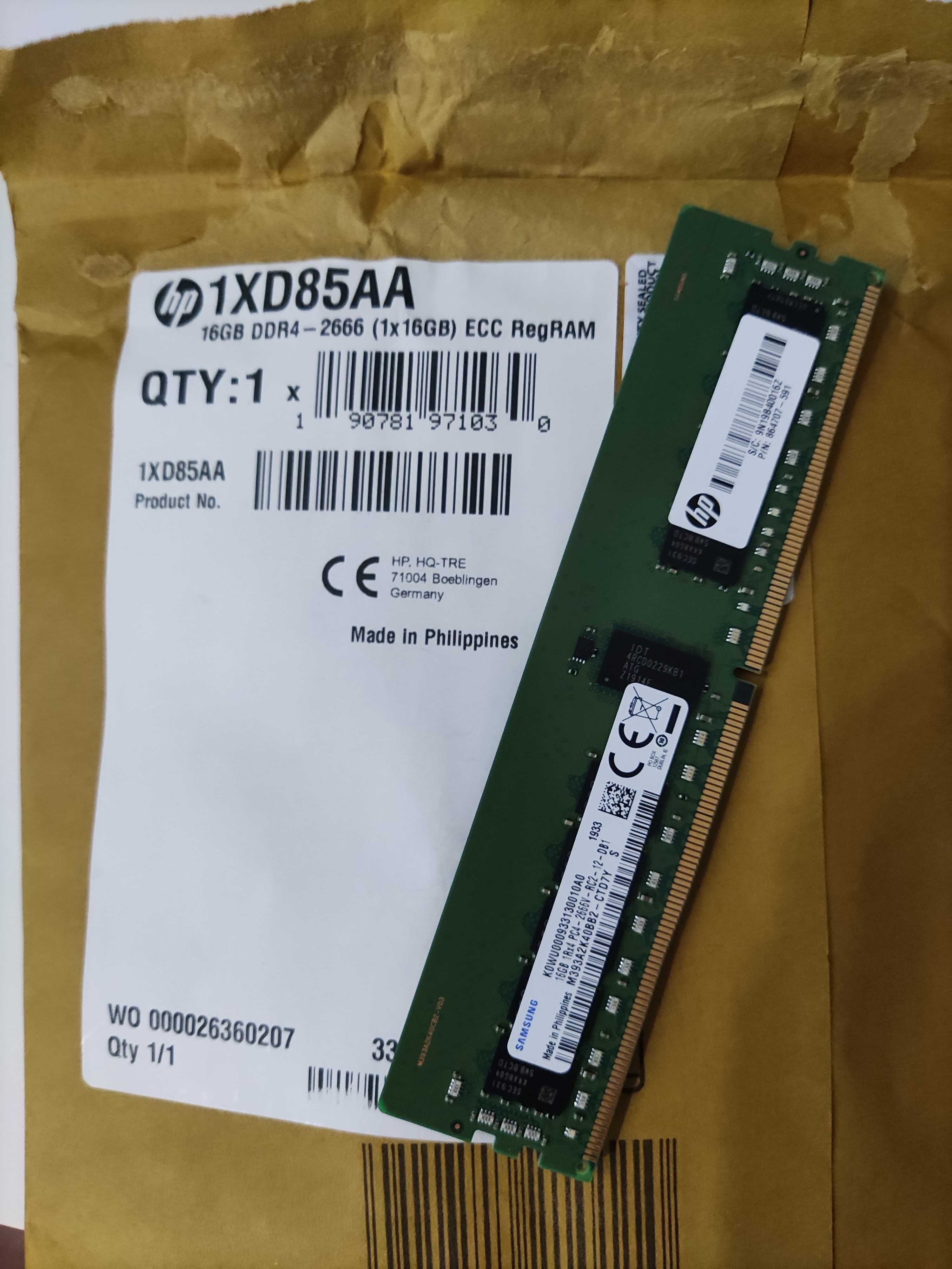 Memoria RAM Samsung 16Gb 1RX4-2666V