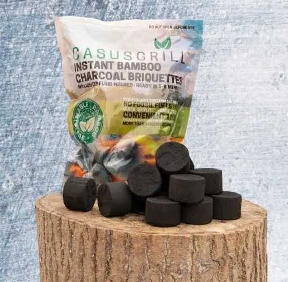 Węgiel bambusowy Brykiet Podpałka pod grilla 1KG 3 godziny palenia