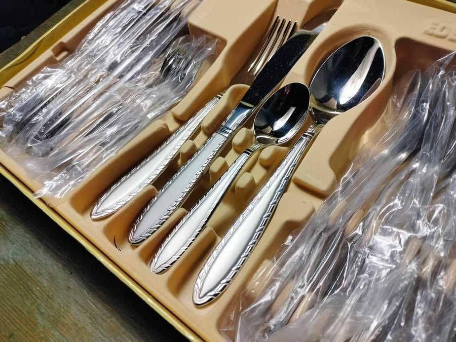 Zestaw sztućców na 6 osób 24 elementy edenberg niemieckie zmywarka