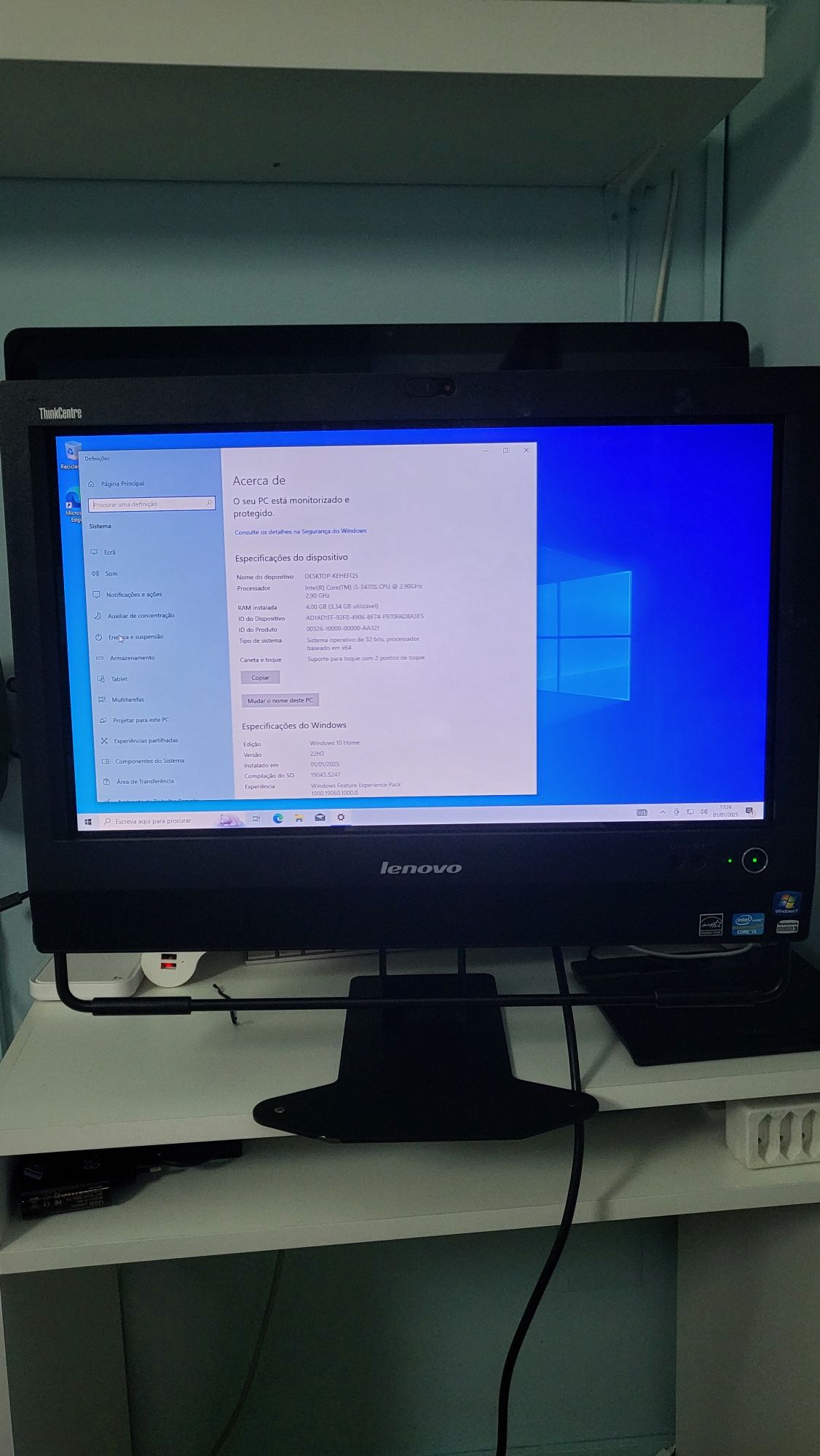Computador lenovo thinkcentre M72z