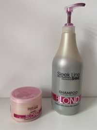 Sleek Line Blond szampon + maska