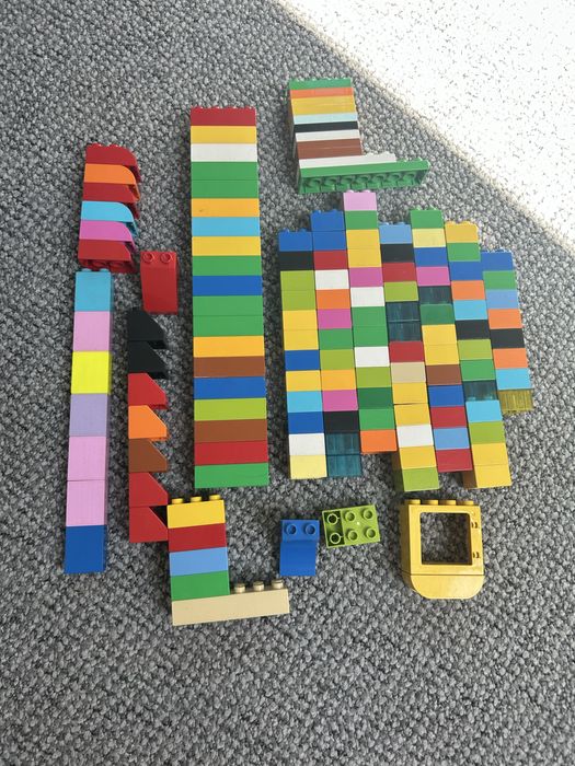 Lego Duplo pociag elektryczy, smieciarka, zoo - zestaw xxl