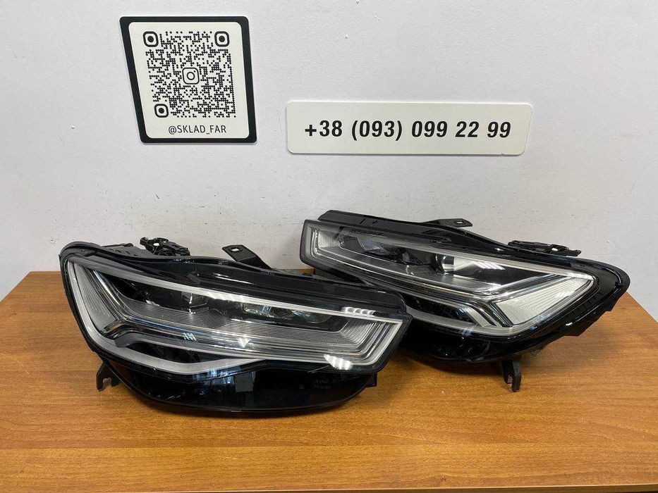 Фара фари Ауди А6 С7 Audi A6 C7 Full led оригінал БУ обмін Лед