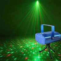 Projetor Laser Lights Flash Para Festa Controle Remoto LED