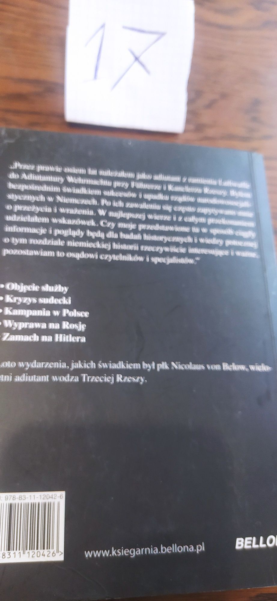 Byłem Adiutantem Hitlera Nicolaus von Below