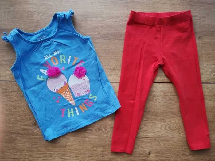 GAP+NEXT komplet 2szt bluzeczka i legginsy 3 lata