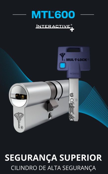 Cilindro de alta segurança Mul-T-Lock MTL 600 (60x31mm) + 5 chaves