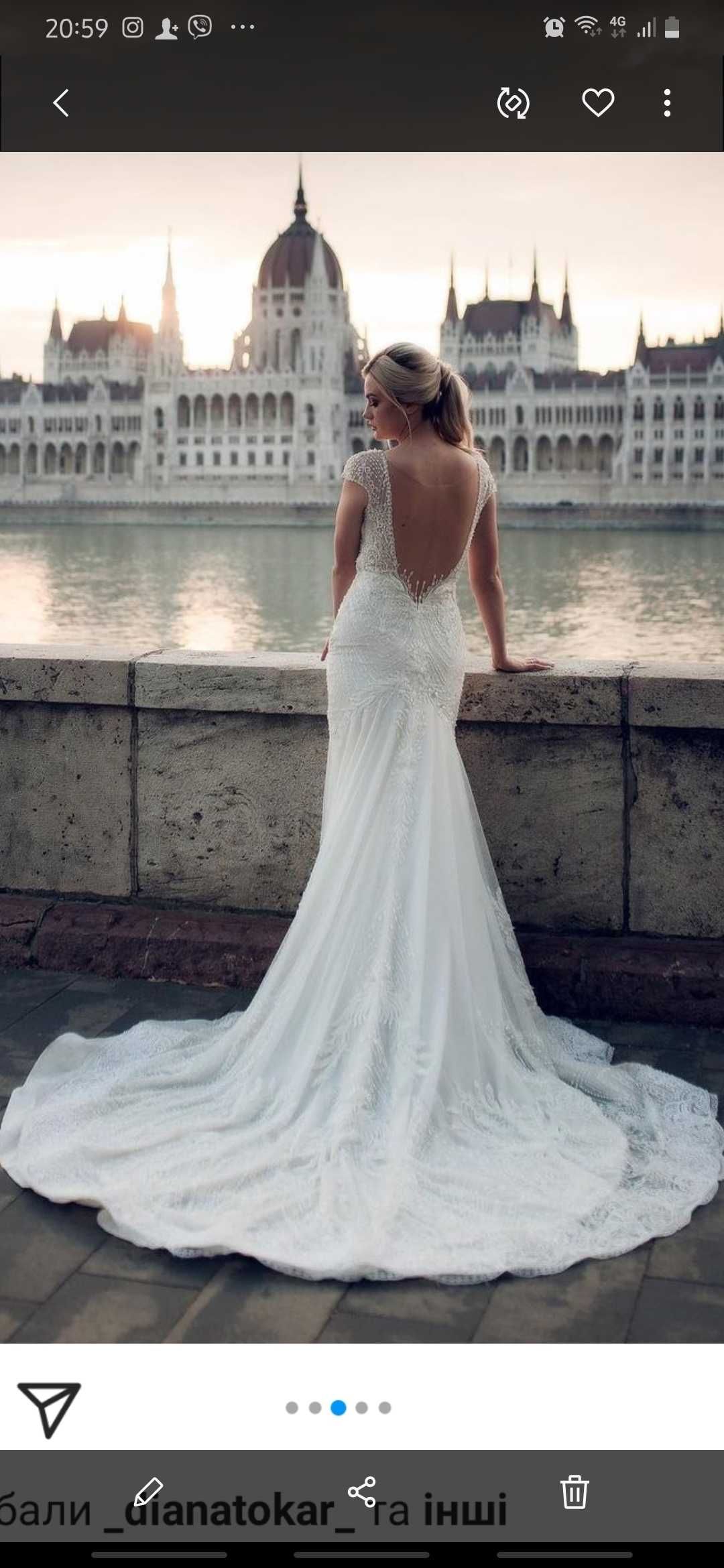 весільне плаття  " LIBERTY"  САЛОН CRISTAL