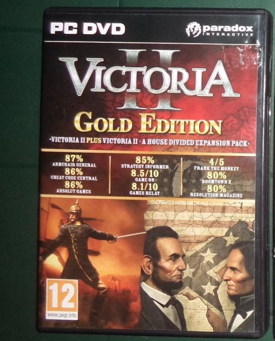 Victoria II 2 Gold Edition, PC DVD BOX, Paradox 2012, bez kodu