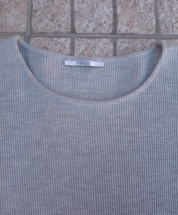 Vestido Tiffosi Novo cinzento meia manga