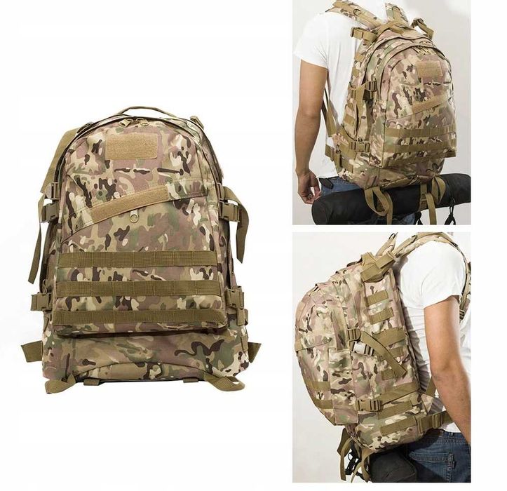 Plecak Wojskowy Turystyczny Moro 40L Plecak Szkolny Wytrzymały