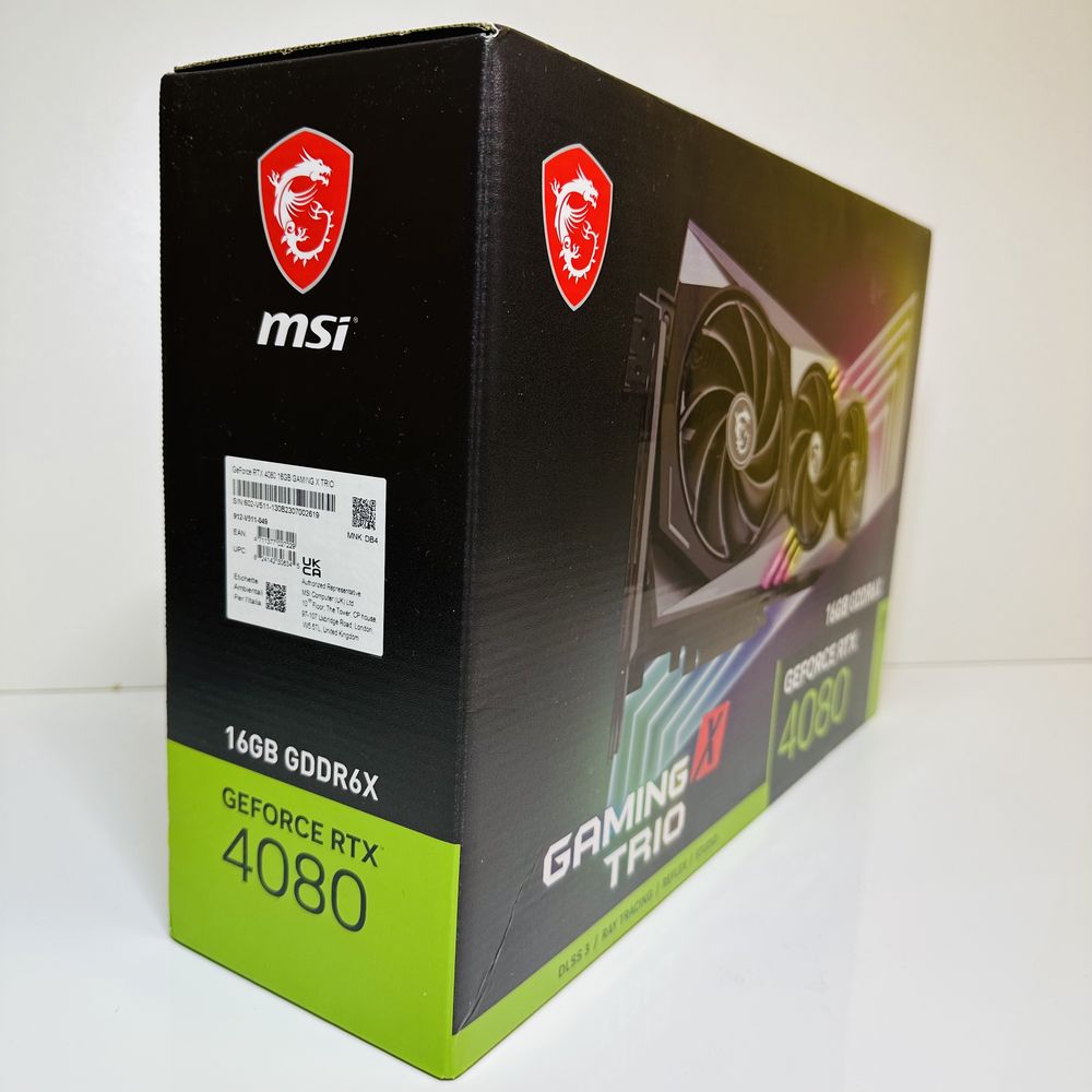 Відеокарта MSI GeForce RTX 4080 GAMING X TRIO 16 ГБ GDDR6X 256 біт