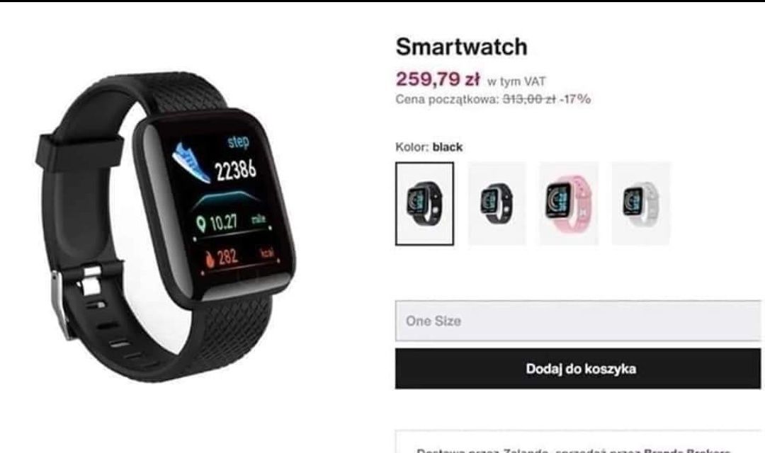 Smartwatch Y68 monitor zdrowia NOWY