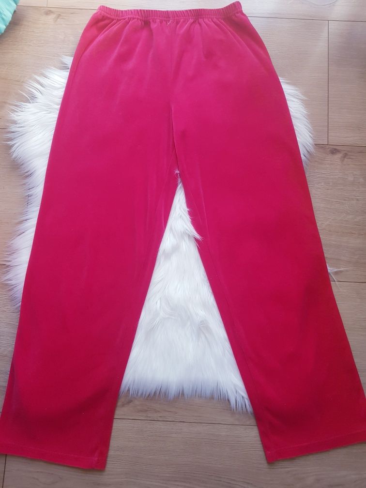 Welurowe spodnie dresy damskie  Top Vintage rozmiar L/XL.