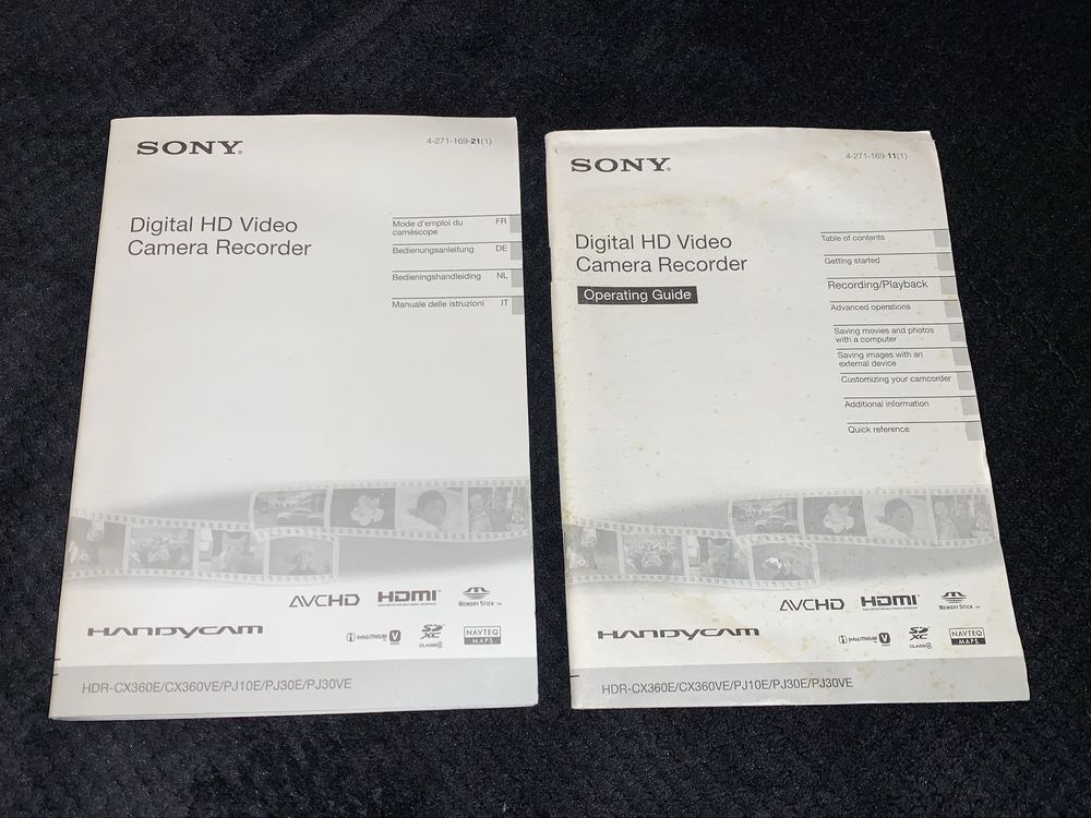 câmara handycam sony com projetor