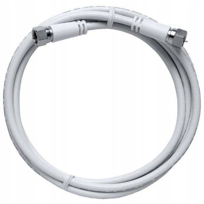 axing mak20080 kabel koncentryczny 2 m f biały